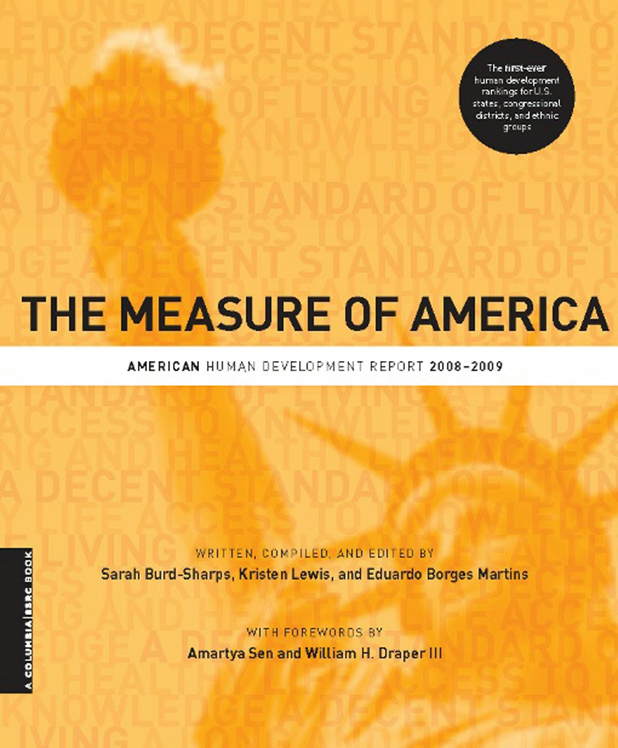 Book cover image for The Measure of America ISBN: 9780231154956
